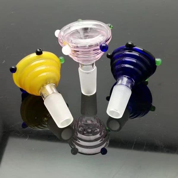 Color Spiral Head, Wholesale Glass Bongs Oil Burner Glass Pipes Water Pipes Glass Pipe Oil Rigs Smoking Free Shipping