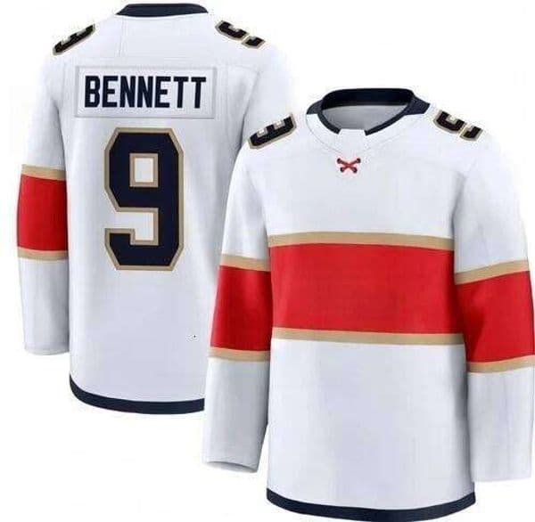 Custom Men's #9 Bennett Red/White 2025 Stanley Cup Final PStitched Jersey XS-6XL