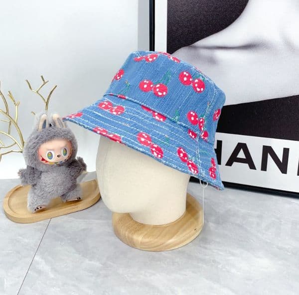 Designer fisherman Bucket Hats Mens womens fashionable leather baseball cap Classic flower pattern sunshade hats black brown