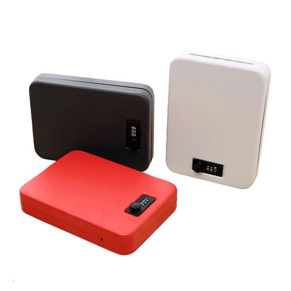 Portable Security Box Pistol Safes Cash Jewelry Money Safe Box With Combination Lock Password For Home Car Office Safe 260106