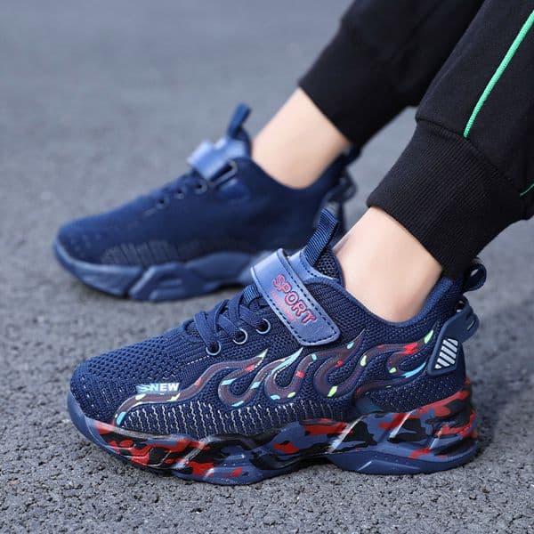 Childrens Boys Sports Shoes Walking Sneakers Four Season Breathable Fashion Casual Kids Sport Running Shoes Casual Boy Sneaker
