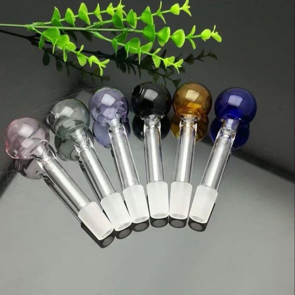 Glass Pipes Smoking Hand-blown Beautifully Handcrafted Smoking Pipe Colored large bubble glass direct fired pot