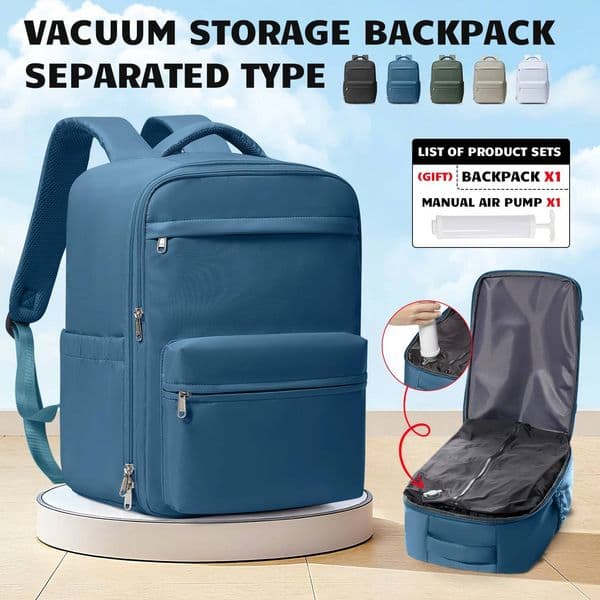 Bestseller New Vacuum Compression Backpack Aircraft Ryanair 40x30x20 Airplane Travel Cabin Bag Wizzair Carry On Luggage Laptop Bags ddmytues