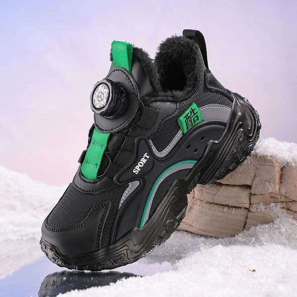 Winter Children Sneaker Plush Warm Cotton for Kids Comfortable Casual School Sports Boy Snow Shoes X260112