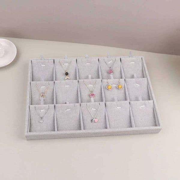 Velvet Jewelry Display Stackable Exquisite Jewellery Holder Portable Ring Earrings Necklace Organizer Box 26Y0112