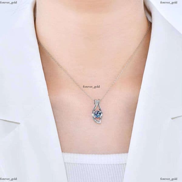 Pure Sier New Color-Changing Alexander Simple IGI Pendant Necklace Destiny Jewelry Women's Accessories