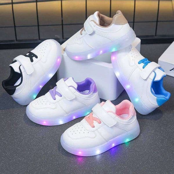 Zapatos Fashion Girls' Sneakers 2025 Spring New Kids Luminous Breath Boys Shoes Anti Slip Girls Casual Shoe X260112