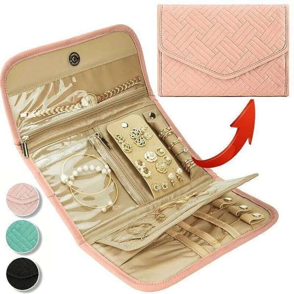 1pc Makeup Foldable Roll, Waterproof Storage Bag, Portable Jewelry Organizer, Travel 26Y0112