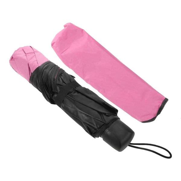 Folding Color Changing Umbrella Pink Blooming Design Uv Protection Compact Portable for Backpack Purse Travel Rain Sun 26Y0112