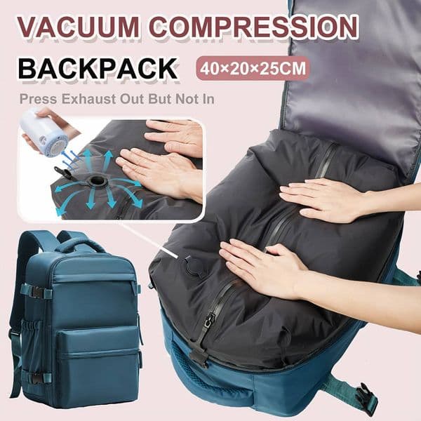 Bestseller Ryanair 40x20x25 Cabin Men Air Compression Backpack Hand Luggage Laptop Backpack,42x29x15 Vacuum Clothing Storage Bag ddmytues