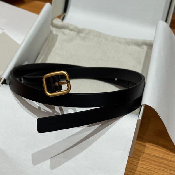 Luxury Leather Belt with Gold Hardware Black Classic Ladies Stylish Designer belts Waistband