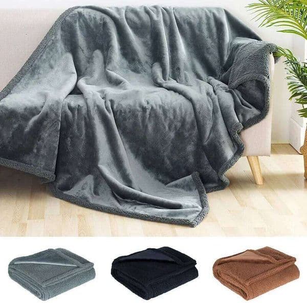 Luxury Shaggy Blankets Winter Warm Cosy Home Romantic Couple Waterproof Blanket-thickened Large Size Blanket Microfibre-blanket XJ260112