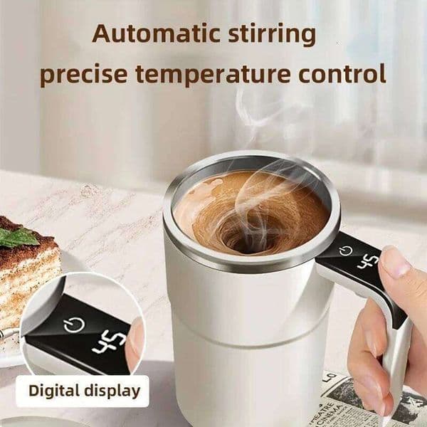 2026 New Smart Coffee Cup LED Display|Usb Charging| Mixing Function Free Shipping