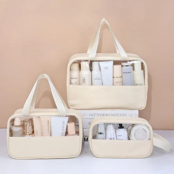Portable Travel cosmetic bag Women Transparent Makeup Bag Large-Capacity Bath Wash Bags Multifunction Waterproof Storage Case 260104BJ