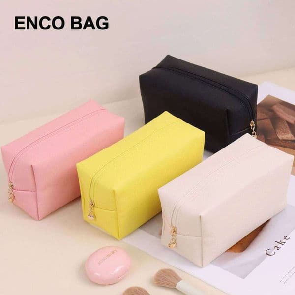 Cross border portable waterproof travel grooming storage makeup bag, PU leather square handbag wholesale, Korean version po