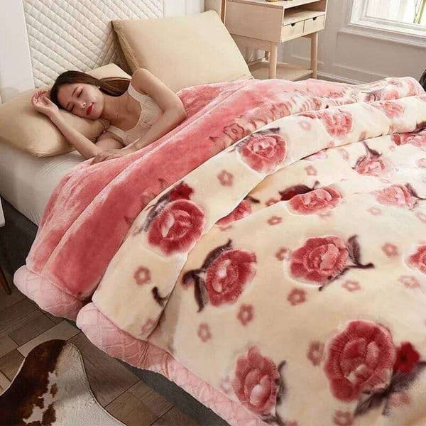 New Warm Weighted Blankets Beds High End Thicken Warmth Raschel Blanket for Winter Autumn Double Side Plush Comforter Quilt XJ260112