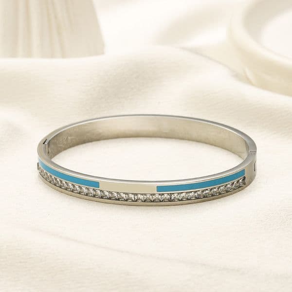 Luxury Letters Bracelets Bangle Bangles Silver Plated Stainless Steel Crystal Letter Lovers Gift Wristband Cuff For Famous Women Wedding Party Jewelry Gifts
