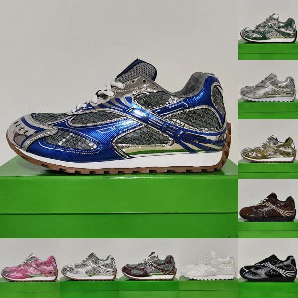 Designer Sneaker Orbit Shoes Men Women Sneakers Sports Breathable Leather Mesh Matching Lace Up Casual Thick Soled Mixed Color Running Shoes Eur 35-46 with box