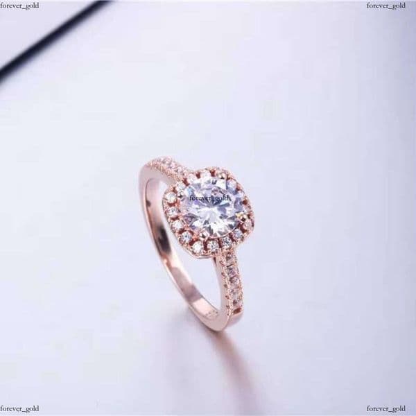 YFN Fine Jewelry 925 Sterling Silver Cushion Cut VVS Moissanite Diamond Engagement IGI Wedding Ring