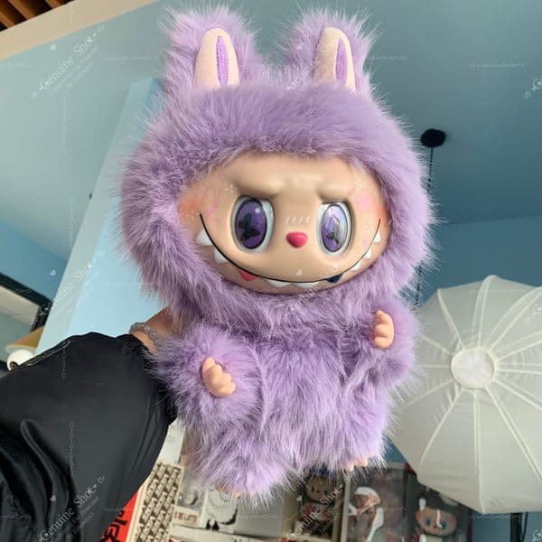 Popular Market Purple Toys 38cm Big Labubu Zimomo Style Vinyl Plush Doll For Gifts yizhixing