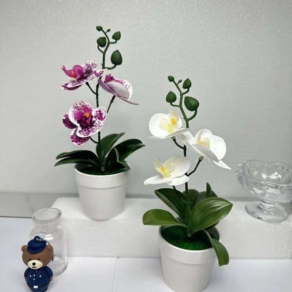 Creative 26cm Simulated Orchid DIY Gifts Artificial Flower Bonsai Faux Flowers for Home Wedding Decor 26W0112