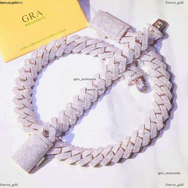 necklaces designer IGI jewelry necklace cuban link Horizon Iced Out Pass Diamond Tester vvs Moissanite Jewelry Necklace chains for men moissanite chain gift 4e