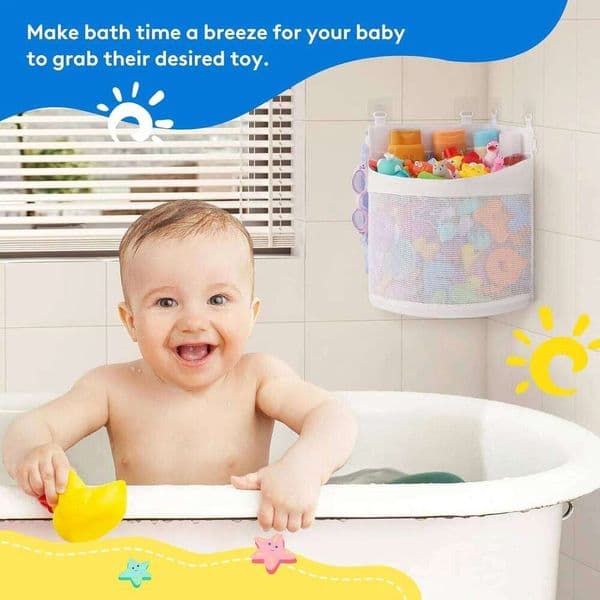 Bathroom children's toy storage multi-compartment categorized large-capacity wall hanging bag, leaky breathable 26Y0112