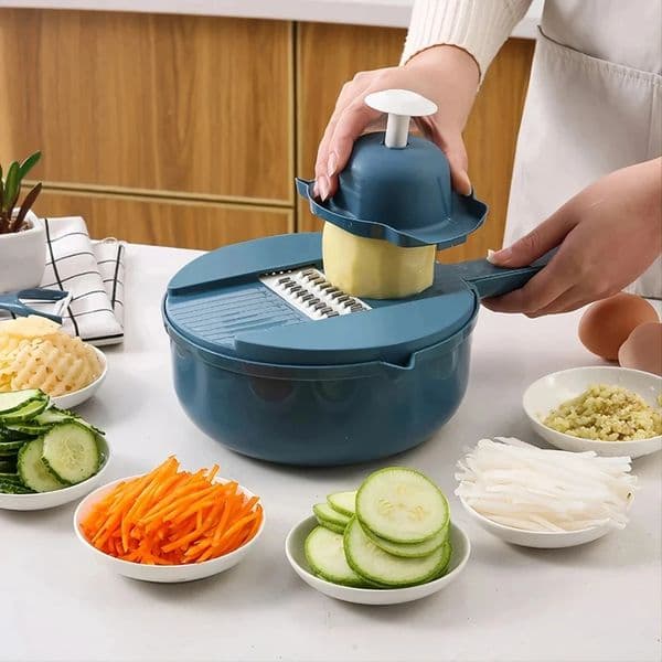 9 in 1 Vegetable Cutter Multi-Functional Potatoes Manually Cut Shred Slicer Grater Kitchenware Acceesories Tools 260107
