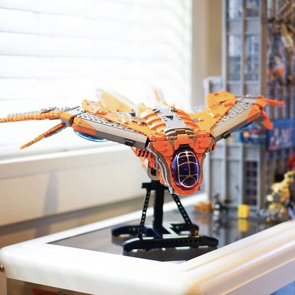 2026 New Cross Level Superhero Galaxy Guardians Ship 76193 Creative Assembly Building Block Set Toy Free Shipping M260309 Toy