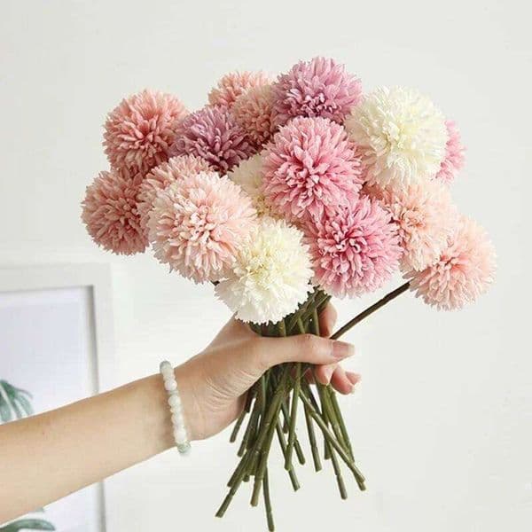 5Pcs Hydrangea Artificial Flowers Bouquet For Home Bedroom Decor Wedding Decoration Craft Vases Flower Arrangement Accessories 26W0112