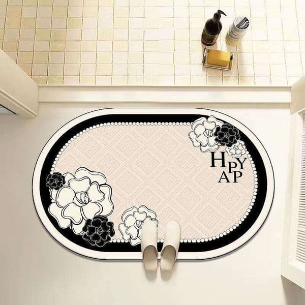 Diatomaceous Earth Bathroom Water Absorption Non-Slip Toilet Quick-Dry Wear-Resistant Washable Foot Mat