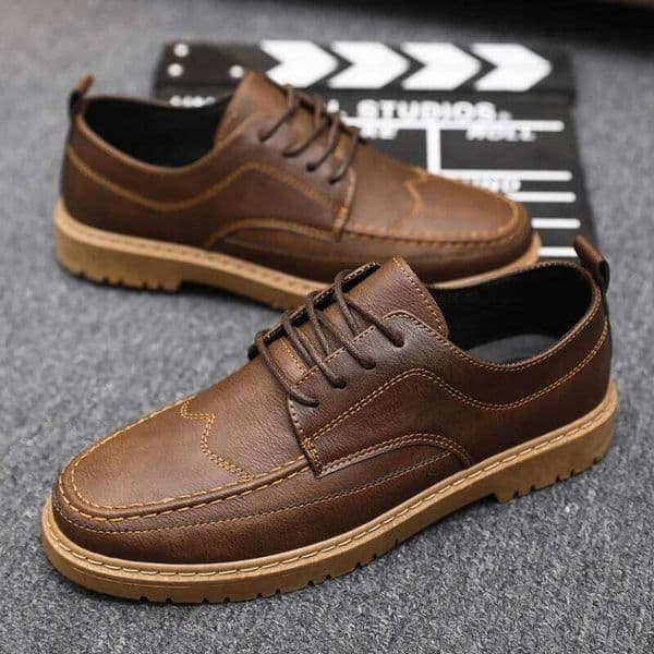 Casual Classic Business Leather For Men Fashion Handcrafted Men's Dress Shoes Comfortable Flats Loafers LEEGO LENS