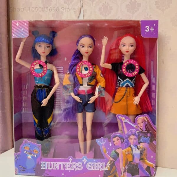 2026 Music Style KPop Devil Hunter Anime Figure Rumi Mira Zoey Action Figure Cosplay Doll Cute Gift for Kids Birthday Gifts 260109