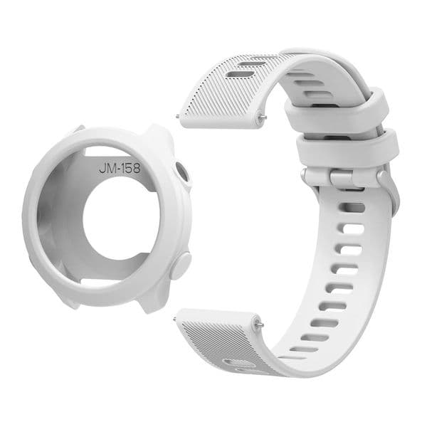 Garmin Forerunner158 Case Silicone Scratch-resistant Watch Cover and Perforated Breathable Strap Multi-color Style