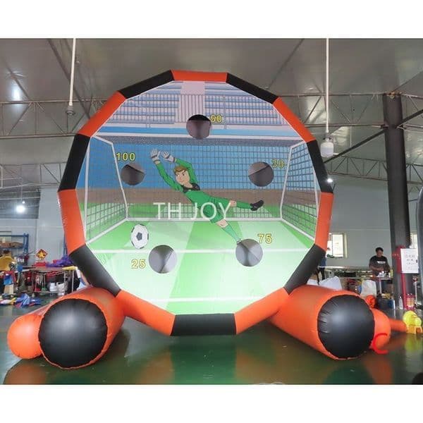 5m height (16.5ft) with 8balls Outdoor activities commercial pu two sides inflatable dart baord games soccer foot dart carnival game for adults and kids