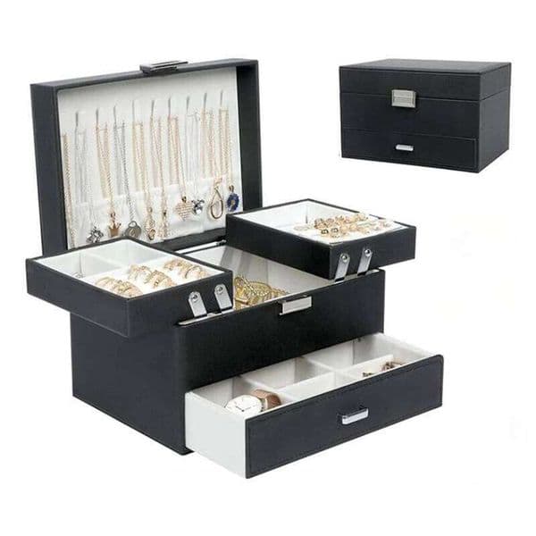 2026 Large Boxes Bracelet Necklace Drawer Storage Case perfume Luxury Earring cologne Rings Jewellery Organizer Casket For Jewelry Holder Free Shipping
