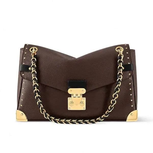 Designer Shoulder Bag Trunkie luxury handbag Crossbody Women Tote bags Lady Cross body Purse chain designer bag Brown flower S lock