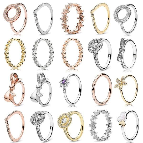 Luxury Designer Ring New High Quality Popular Sterling Silver Cheap Rose Gold Fit Thin Finger Stackable Party Round Rings Women Original Jewelry Gifts5