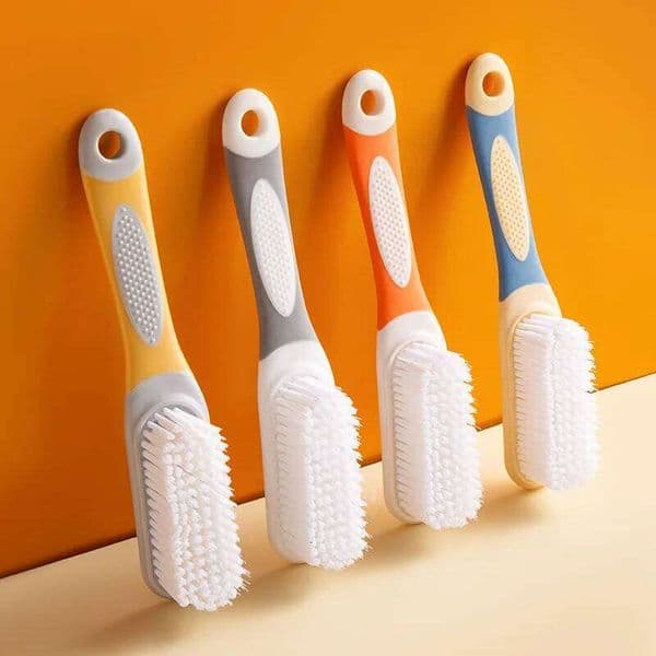 Long-handled Soft-bristled Contrast Washing Multi-functional Cleaning Household Shoe Laundry Brush 26Y0112