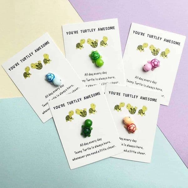 You're Turtley Awesome, you're the best turtle, creative gift card for kids, cute and childlike