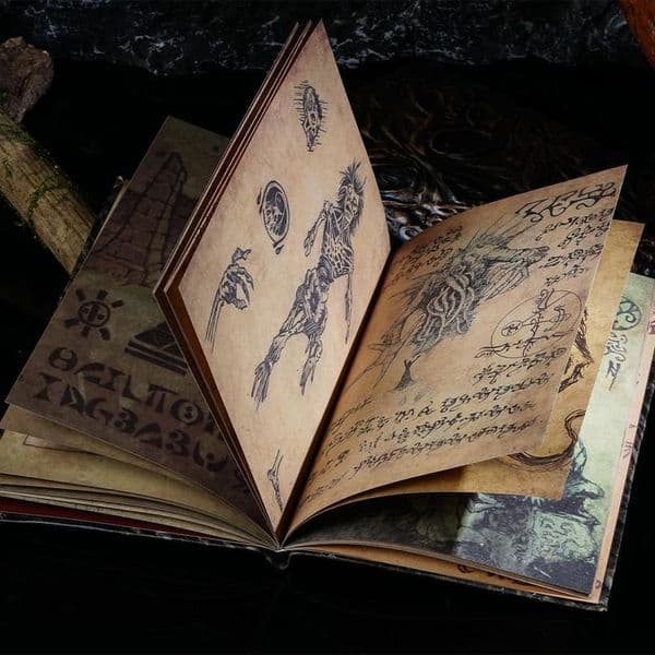 Necronomicon Dark Magic Book Demon Evil Dead Summon Altar Ceremony Prop Collection Living Room Desktop Decoration 251229