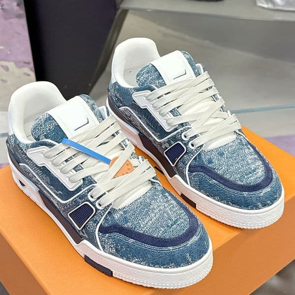 Designer Mens Trainer Sneakers Luxury Brand Men Casual Shoes Cow Leather Upper Anti slip Rubber Outsole Printed Letters Outdoor Vacation Men Skateboarding Shoes