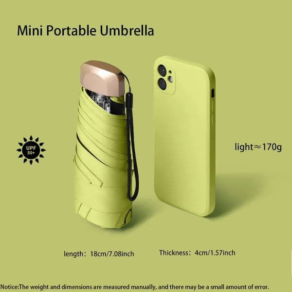 Outdoor Mini Sun Umbrella UV Protection Ultralight Folding Five-fold Umbrella Sunshade Umbrella 260112