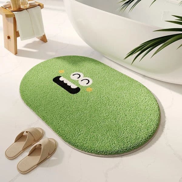 Cartoon funny floor mat cashmere carpet bathroom absorbent mat winter thickened quick-drying bathroom door mat 260112BJ