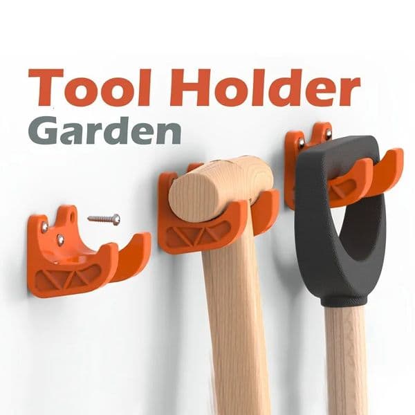 Gardening Tool Hanger 35mm Diameter Hooks for Brooms Shovels Rakes WallMounted Organizer with Screws Shovel Storage 260113BJ