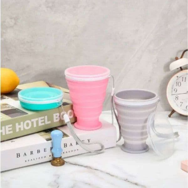 1PC 300ml Silicone Folding Portable Travel Outdoor Sports Foldable Coffee Mug Camping Tea Cup Waterbottle 26W0113