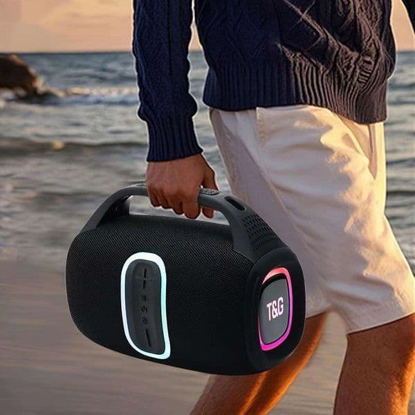 Tg674 30W Large Outdoor Portable Subwoofer Speaker, Wireless Speakers With Handle, Ipx4, Dual Pairing, 3600Mah Battery, Booming Bass. Fro Halloween Xingkaisheng