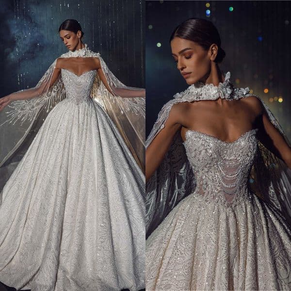 Exquisite Wedding Dress For Women Sweetheart Neck Sleeveless Jacket Bridal Gown Appliques Pearls Beaded Sweep Train Dresses Custom Made vestidos de novia