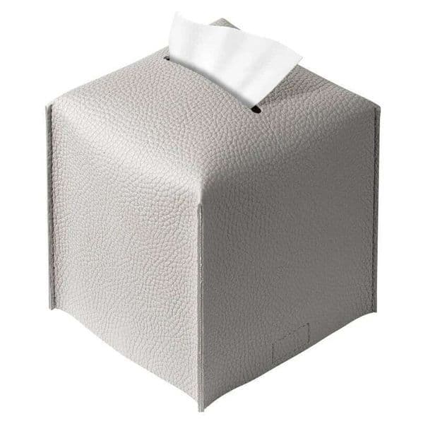 Modern PU Leather Holder Square Tissue Box Cover Decorative Holder/Organizer for Bathroom Bedroom Office Desk Car 26Y0113