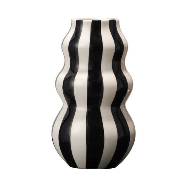 Modern Niche Minimalist Striped Vases, Flower Arrangements In Them, High-End Sense, Creative Retro Painted Ceramic Vases Home Decor Luxury B2